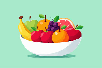 Fresh Fruits in Bowl