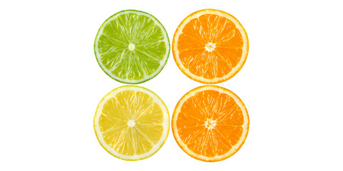 Fototapeta premium Green Lime Half with Transparent Background, Watercolor Illustration for Branding