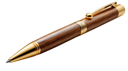 Elegant Pen: A sophisticated, close-up photograph captures a luxury writing instrument, a symbol of elegance and refined style.