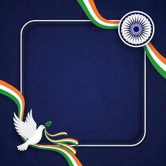 Happy Independence day Card 15 August India.