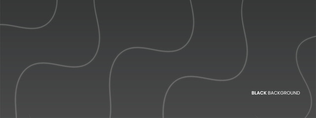 Black and grey luxury background with shadow lines, minimal scene, empty space for use showcase