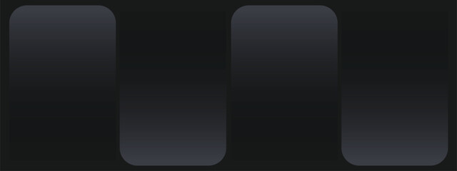 Abstract dark grey and black banner with cut layered 3d design and space for text