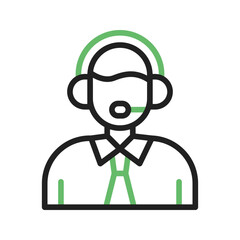 Customer support icon vector image. Suitable for mobile apps, web apps and print media.