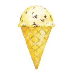 アイスクリーム　手描き　おしゃれ