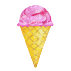 アイスクリーム　手描き　おしゃれ