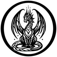 background ilustration dragon vector 