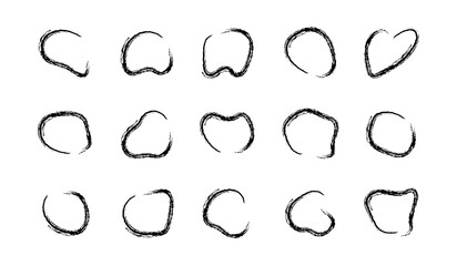 Liquid blob shapes, chalk vector organic irregular random forms, fluid crayon silhouette, charcoal simple smooth ink stain by pencil or marker. Highlight for social media stories. design minimalistic