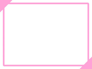 ピンク横フレーム,枠,デザイン,カード,インフォメーション,三角,メッセージ,伝言,告知,お知らせ,メモ,コメント,広告,シンプル,直線的,囲み,