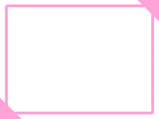 ピンク横フレーム3,枠,デザイン,カード,インフォメーション,三角,メッセージ,伝言,告知,お知らせ,メモ,コメント,広告,シンプル,直線的,囲み,