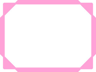 ピンク横フレーム11,枠,デザイン,カード,インフォメーション,三角,メッセージ,伝言,告知,お知らせ,メモ,コメント,広告,シンプル,直線的,囲み,