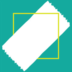 Grunge brush stroke frame border background