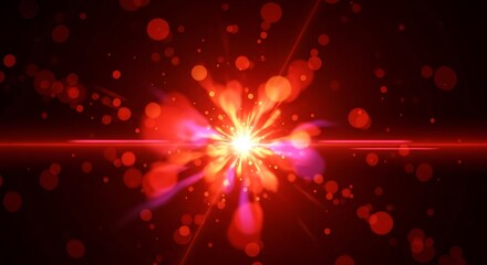 Radiant stellar burst on deep maroon backdrop, a mesmerizing explosion of light