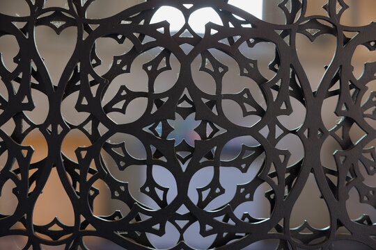 Detail of gate of medieval cathedral