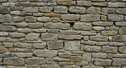 Fototapeta premium Rough textured stone wall close up 