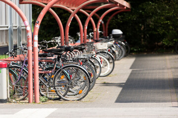 Obraz premium Fahradparkplatz
