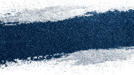 Night sky with scattered stars, isolated on transparent background