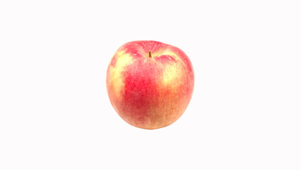  Red apple, isolated on white background.