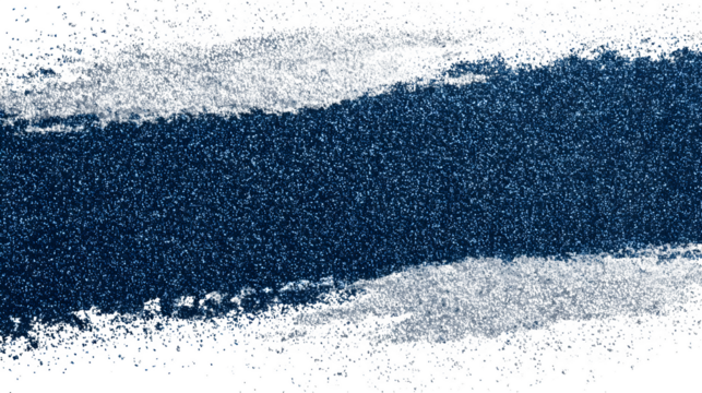 Night sky with scattered stars, isolated on transparent background