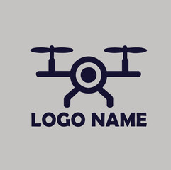 Drone Logo Modern, simple flat vector illustration Icon