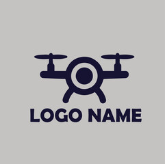 Drone Logo Modern, simple flat vector illustration Icon