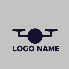 Drone Logo Modern, simple flat vector illustration Icon