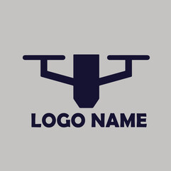 Drone Logo Modern, simple flat vector illustration Icon