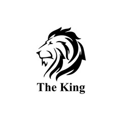 The King Lion minimal (Animal minimal logo)