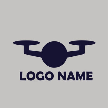 Drone Logo Modern, simple flat vector illustration Icon