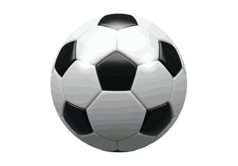 Fototapeta premium Vector illustration of classic soccer ball isolated on white background