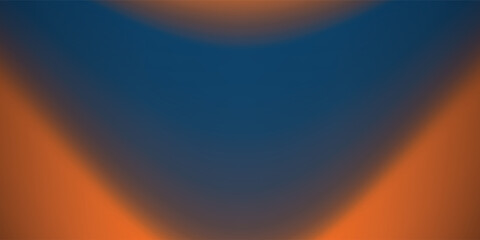 Abstract dark blue orange wavy gradient background with grainy texture VECTOR EPS10