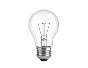 Light bulb isolated on a transparent background.
