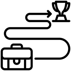 career path icon for career, business, website, application, printing, document, poster design, etc