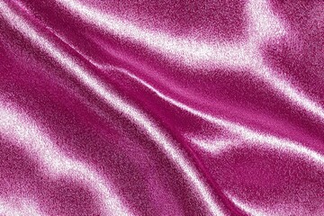 Close-up of draped magenta silk