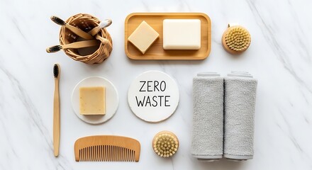 Zero waste bathroom accessories for sustainable personal care