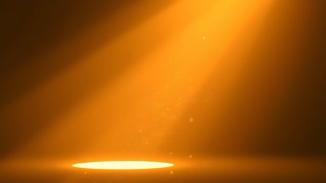 Sunlight beams through dust-filled air, creating a golden atmospheric connection in empty space.