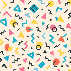 80s Memphis Geoometric