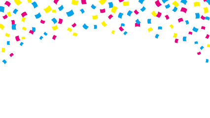 カラフルな紙吹雪のベクター素材