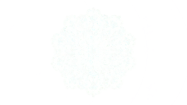 Transparent PNG of Intricate Cyan and White Mandala Design,  A Detailed Circular Lace Pattern with a High Resolution Transparent Background, Perfect for Digital Design Projects.
