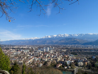Vue sur la ville de Grenoble en France