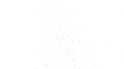 Transparent PNG of White and Peach Exploding Particles, Abstract Design Element with Glowing Spots on Black Background, Perfect for Overlay Effects and Festive Designs