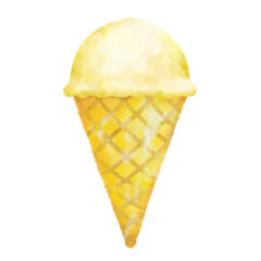 手描きのおしゃれなアイスクリーム
