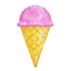 手描きのおしゃれなアイスクリーム