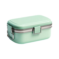 Lunchbox for office use, isolated on transparent background, realistic, studio lighting, centered, no shadow