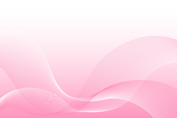 ピンクの波形ライン　アブストラクト背景03
