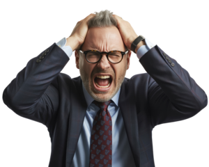 Man in dark suit and tie with graying hair and glasses isolated on white transparent background png jpg business people clipping path cutout 2025 2026 4k full hd poster banner label download