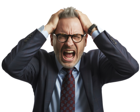 Man in dark suit and tie with graying hair and glasses isolated on white transparent background png jpg business people clipping path cutout 2025 2026 4k full hd poster banner label download