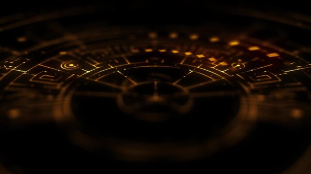 Futuristic Sci Fi Hologram Data Screen