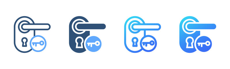 Door Handle icon sheet multi style collection