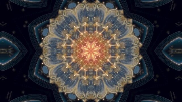 Engaging animated kaleidoscopic in vibrant colors. A 30 second seamless loop designed for engaging social media on Reels, Shorts, and TikTok. Ideal for Canva and Adobe. Vertical 9x16 format.