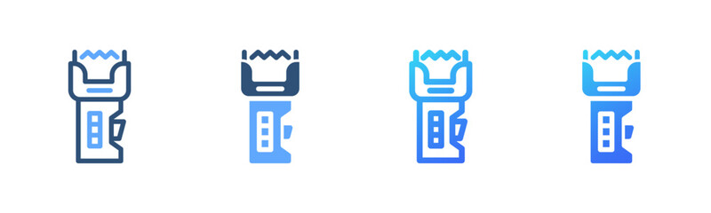 Stun Gun icon sheet multi style collection